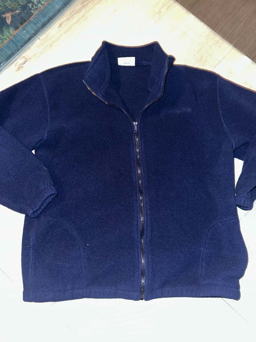 Northern Reflections Full Zip Fleece Jacket Navy Blue